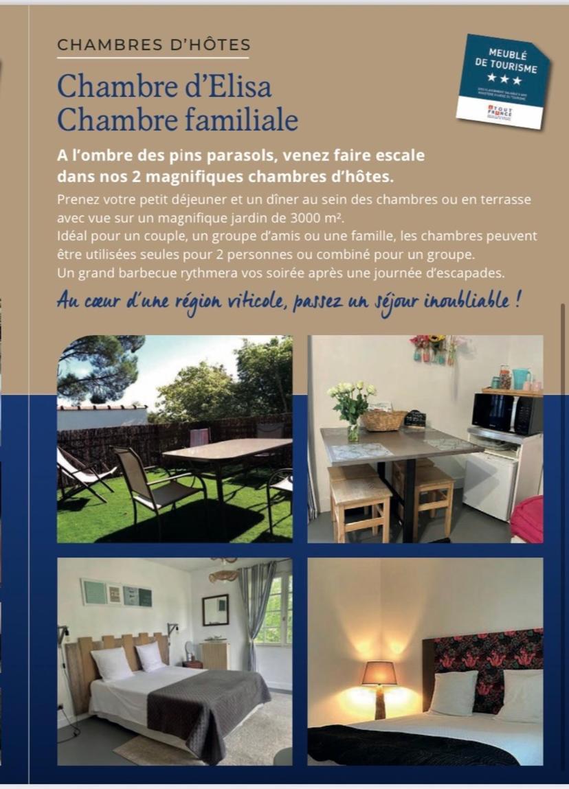 Chambres D'Elisa Saint-Morillon Ngoại thất bức ảnh
